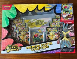 Pokemon TCG Ascended Heroes Premium Poster Collection Mega Lucario ( New/Sealed) - Image 1