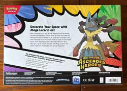 Pokemon TCG Ascended Heroes Premium Poster Collection Mega Lucario ( New/Sealed) - Image 2
