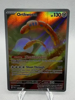 Pokemon Orthworm 224/193 Sv02: Paldea Evolved Illustration Rare Full Art Holo - Image 1