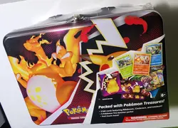 Pokemon darkness of blaze chariza lunchbox treasure tin brand new factory sealed - Image 1