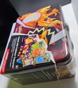 Pokemon darkness of blaze chariza lunchbox treasure tin brand new factory sealed - Image 2