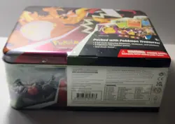 Pokemon darkness of blaze chariza lunchbox treasure tin brand new factory sealed - Image 3