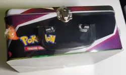 Pokemon darkness of blaze chariza lunchbox treasure tin brand new factory sealed - Image 5