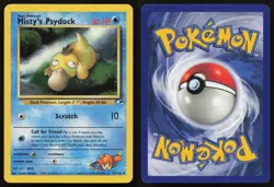 Misty's Psyduck 54/132 Unlimited Uncommon Gym Heroes Pokemon LP - Image 3