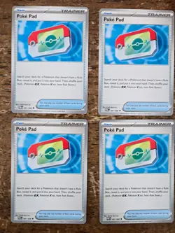 4x Poke Pad 081/088 ~ NM ~ Perfect Order ~ Pokemon TCG Playset ~ ME03 - Image 1