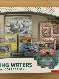 Pokemon TCG 151 MEW EN Blooming Waters Premium Collection Box SEALED NEW - Image 3