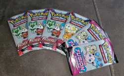 Lot of 6 Pokemon TCG Fun Packs featuring S&V Paldea Evolved Fusion Strike SEALED - Image 1