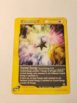 Crystal Energy 146/147 Uncommon Pokemon English Aquapolis Vintage WOTC LP 2003 - Image 1