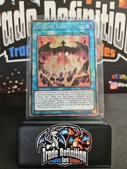 RA05-EN070 Crimson Gaia Platinum Secret Rare 1st Ed YuGiOh - Image 1