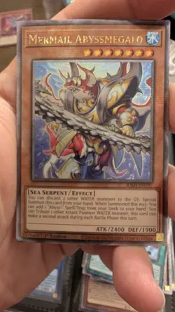Mermail Abyssmegalo ra04-en191 Quarter Century Rare Yu-Gi-Oh - Image 1