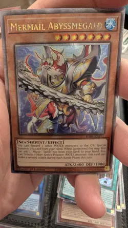 Mermail Abyssmegalo ra04-en191 Quarter Century Rare Yu-Gi-Oh - Image 2