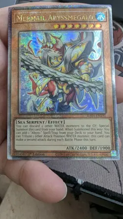 Yugioh! Mermail Abyssmegalo RA04-EN191 Effect Quarter Century Secret Rare 1st E… - Image 3