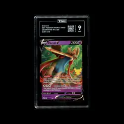 2021 POKEMON CELEBRATIONS #016 ZACIAN V TAG 9 GRADED CARD - Image 1