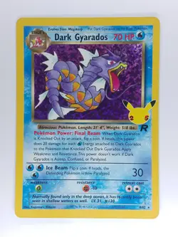 Dark Gyarados 8 Celebrations 25th Anniversary Pokemon card - Image 1