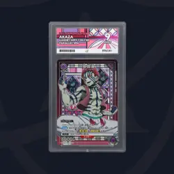 Akaza UA05BT/KMY-1-052 SR* Parallel Union Arena Demon Slayer ACE 9 Graded Card - Image 3