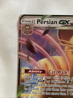 Pokemon Persian GX 149/214 Sm-Unbroken Bonds Ultra Rare Full Art Holo Card NM - Image 5