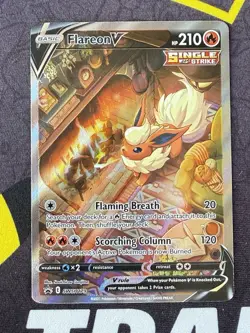 Flareon V SWSH179 SWSH: Sword & Shield Alternate Art Promo Card Holo - Image 1