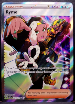 Ryme 221/197 Obsidian Flames Full Art Pokemon Pokemon Card English Near Mint - Image 1