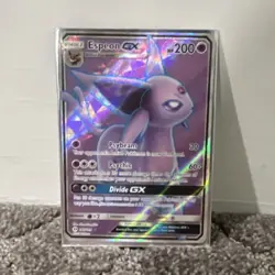 Pokemon Espeon GX Holo Stage 1 Psychic 200 HP Card English - Image 1