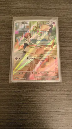 Pokemon TCG Ralts Scarlet & Violet Base Set Holo Illustration Card 211/198 - Image 2