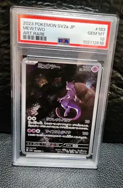 Mewtwo 183/165 SV2a JP Full Art Rare Pokemon 2023 PSA 10 Gem Mint - Image 1