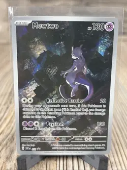 Pokemon Mewtwo 151 Black Star Promo 052 Trading Card NM - Image 1