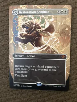 Restoration Seminar (Borderless) - 0290 - Secrets of Strixhaven SOS - NM/M MTG - Image 1