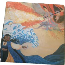 Kaja Foglio - Hydro & Pyro Blast Two-Player Playmat 24×24 Signed - Image 1