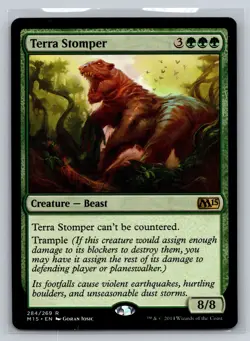 MTG Terra Stomper 284/269 R M15 Core Set Green Beast Trample Uncounterable 2014 - Image 1