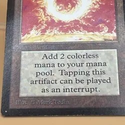 MTG Sol Ring Limited Edition Beta 1993 Black Border Artifact MP Vintage - Image 3