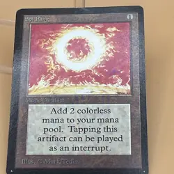 MTG Sol Ring Limited Edition Beta 1993 Black Border Artifact MP Vintage - Image 4