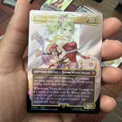 Terra, Herald of Hope (Borderless) (Surge Foil) Commander: Final Fantasy Foil - Image 1