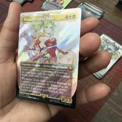 Terra, Herald of Hope (Borderless) (Surge Foil) Commander: Final Fantasy Foil - Image 3