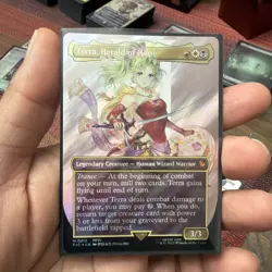Terra, Herald of Hope (Borderless) (Surge Foil) Commander: Final Fantasy Foil - Image 5