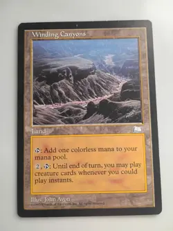MTG Winding Canyons MtG Weatherlight MP x1 - Image 1