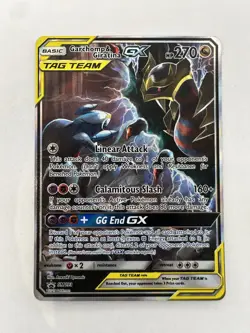 Pokemon Sun & Moon Garchomp & Giratina GX SM193 Black Star Promo Full Art - Image 1