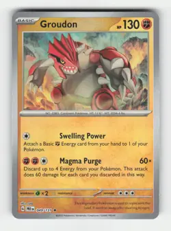 Groudon (Poke Ball Pattern) SV: Prismatic Evolutions (PRE) 049/131 Holofoil R... - Image 1