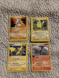 Pokemon Holon Phantom and Team Magma vs. Team Aqua - Pikachu, Aerodactyl, Cubone - Image 1