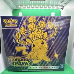 Pokemon Scarlet & Violet Surging Sparks Elite Trainer Box Pikachu Magneton - Image 1