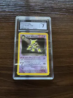 Dark Alakazam Holo Rare Team Rocket CGC 7 Pokemon TCG #1 - Image 1