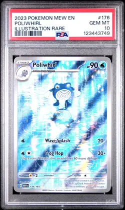 Poliwhirl PSA 10 - 176/165 - Illustration Rare - Scarlet & Violet 151 - Pokemon - Image 1