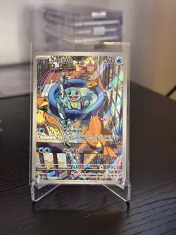 Pokemon Squirtle 148/142 Stellar Crown Illusrtration Rare Holo - Image 2