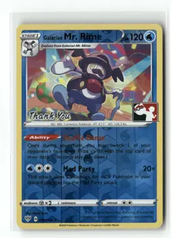 Galarian Mr. Rime 036/189 Pokemon League Thank You Darkness Ablaze Promo NM - Image 1