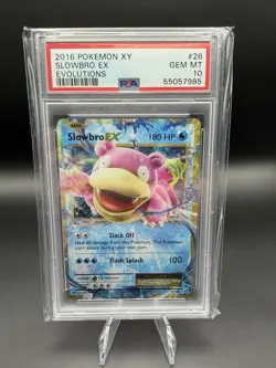 Pokemon TCG Slowbro EX 26/108 Evolutions Holo Rare EX PSA 10 - Image 1