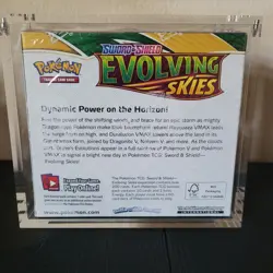 Pokemon TCG Sword & Shield Evolving Skies Booster Box SEALED w/Acrylic - Image 5