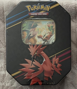 Pokemon Crown Zenith Tin Galarian Zapdos Promo (Factory Sealed) - Image 1