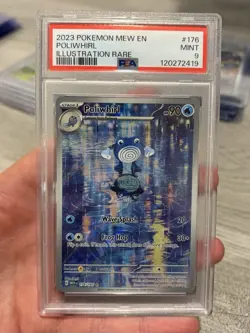 2023 Pokemon SV 151 Poliwhirl Illustration Rare #176/165 PSA 9 - Image 1