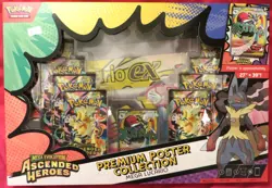 Pokemon Mega Evolution Ascended Heroes **New** Premium Poster Collection Lucario - Image 1