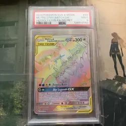 2019 POKEMON SUN & MOON HIDDEN FATES #69 MOLTRES/ZAPDOS/ARTICUNO GX SECRET PSA 9 - Image 1