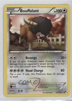 Bouffalant Pokemon Black & White Base Set #91 - Image 1